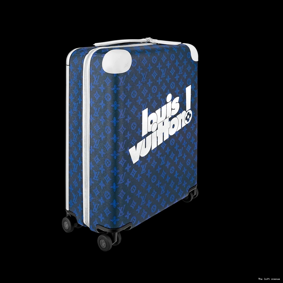 55 CUSTOM 37L HORIZON SUITCASE BLUE MONOGRAM 0823